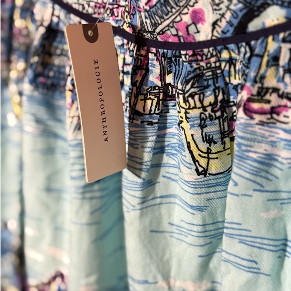 Anthropologie Venice Gondola Multicolor Artistic Skirt 52 Conversations - Picture 3 of 7